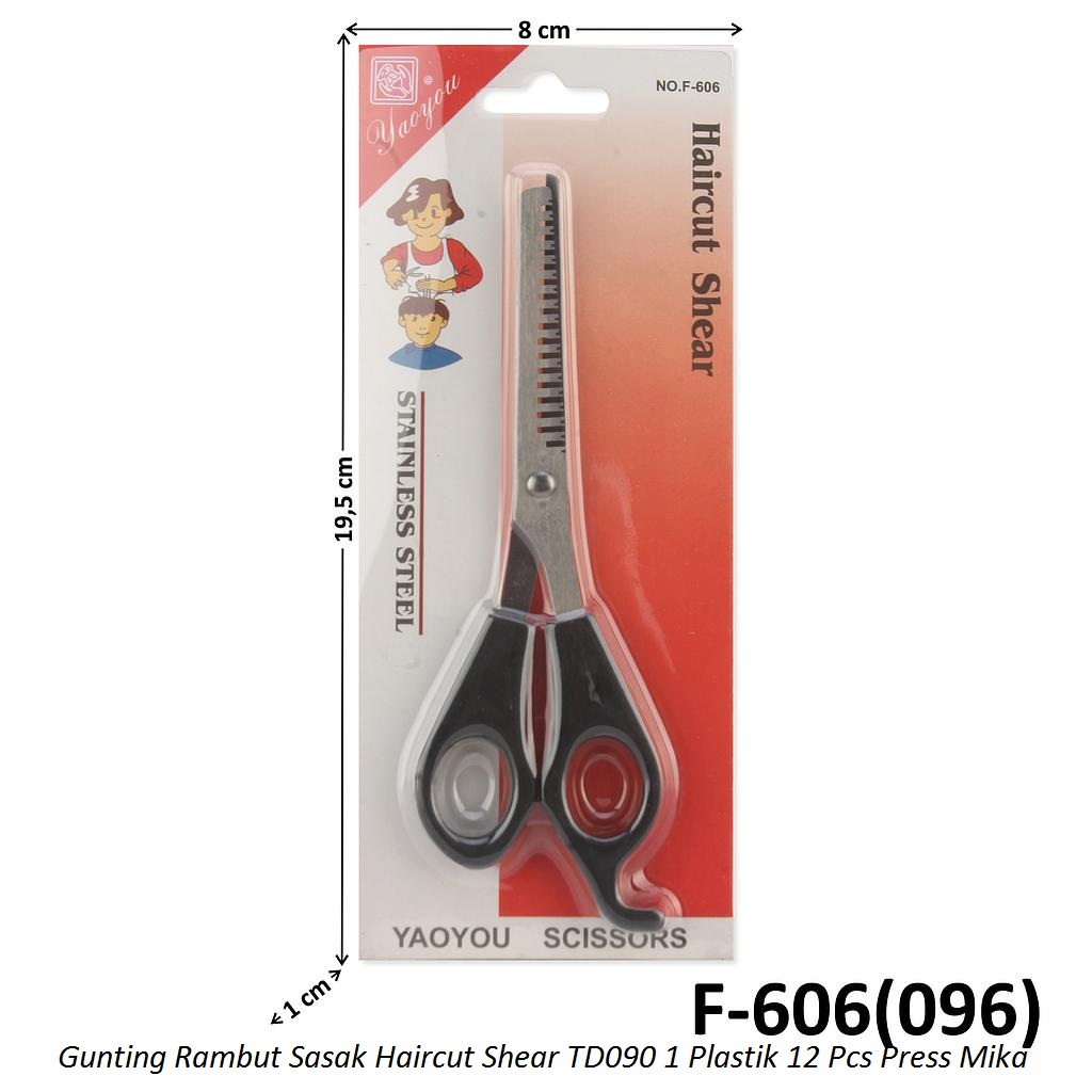 Gunting Sasak Haircut Shear TD090 1 Plastik 12 Pcs Mika @600