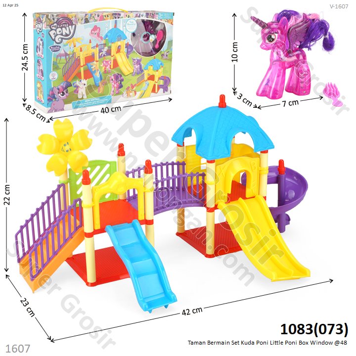 Taman Bermain Set Kuda Poni My Little Pony Box Window @48