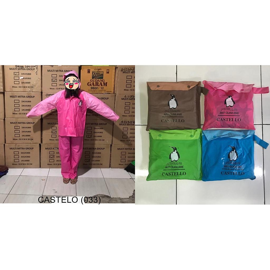 Jas Hujan Setelan Celana Anak Castelo @60
