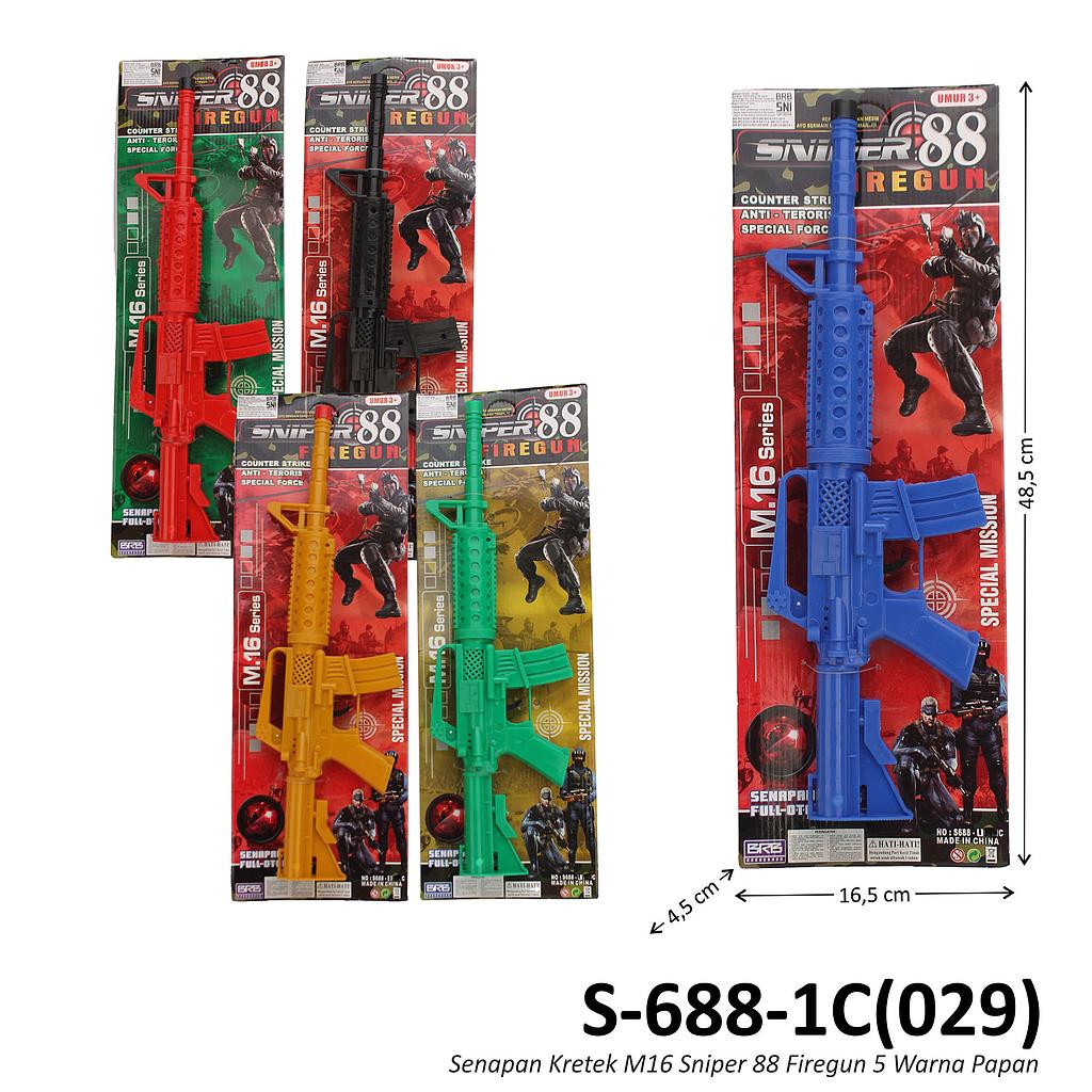 Senapan Kretek M16 Sniper 88 Firegun 5 Warna Papan @119