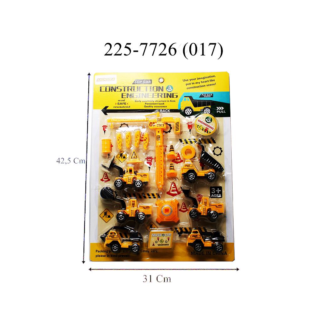 Truk Konstruksi Set 6 Pcs + Acc Construction Engineering Press @72