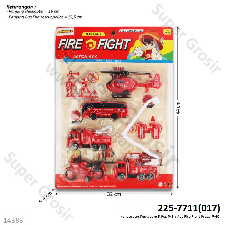 Kendaraan 5 Pcs P/B + Acc Fire Right Press @60