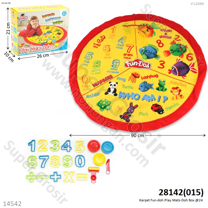 Matras Fun-Doh Play Mats-Doh Box @24