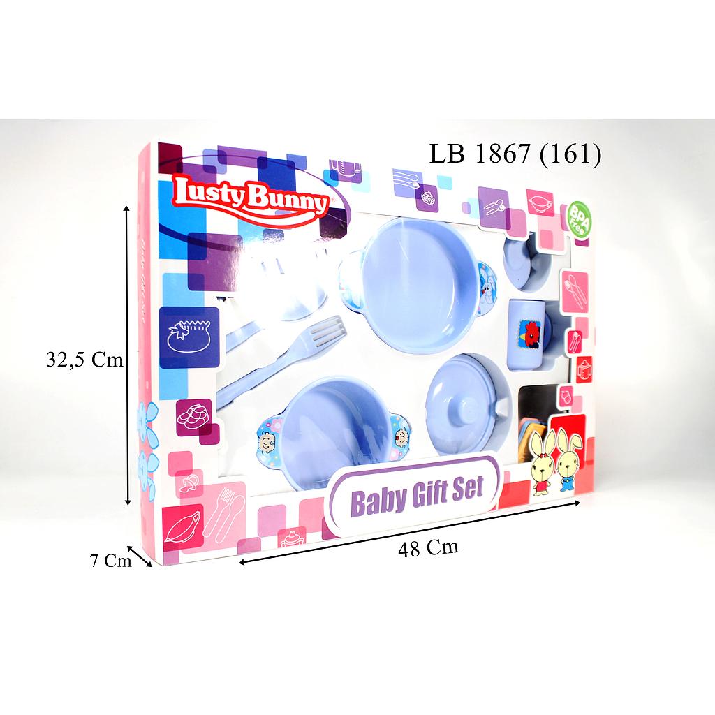Feeding Set 9pcs + Mainan Lusty Bunny Box Wind @12