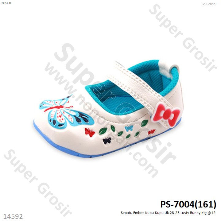 Sepatu Embos Kupu-Kupu Uk.23-25 Lusty Bunny Ktg @12