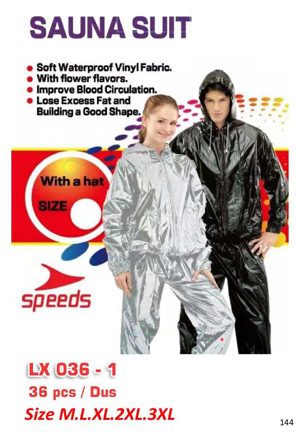 Baju Sauna Jaket Celana Sauna Suit Speed XL YG-019 @36