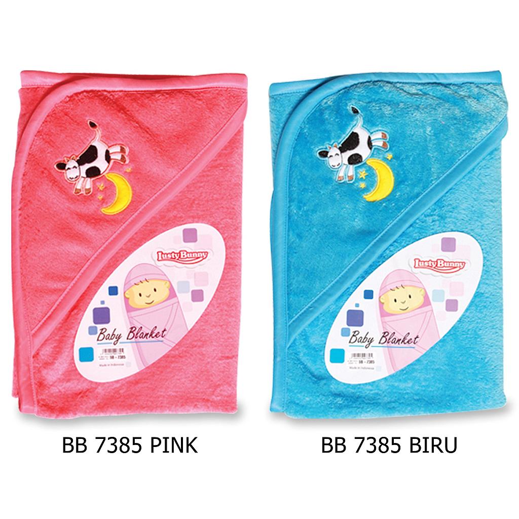 Selimut Bulu Sapi Uk.75X75 Lusty Bunny Ktg @12