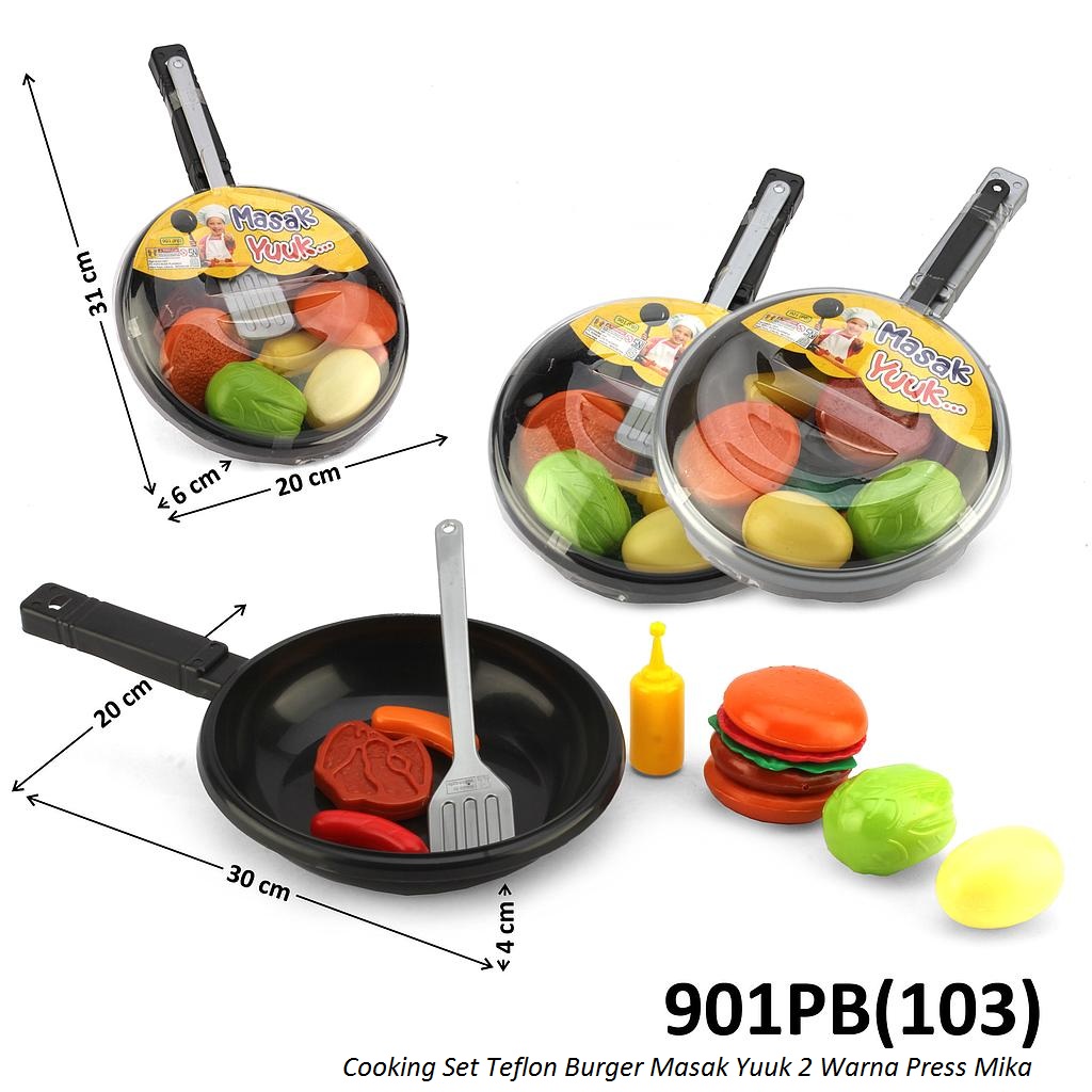 Cooking Set Teflon Set Burger Masak Yuuk Press Mika @60