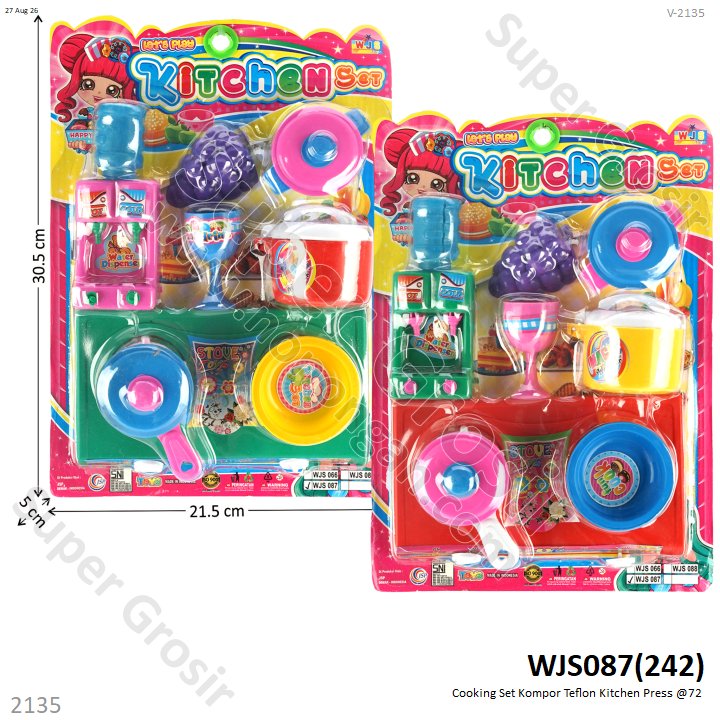 Cooking Set Kompor Teflon Kitchen Press @72