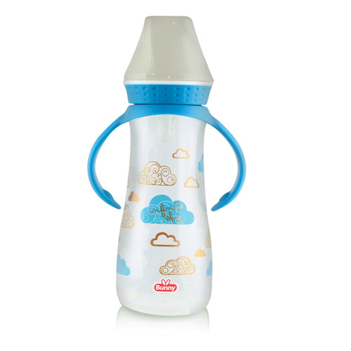 8 Oz/250 Ml Gigl Regular Bottle With Handle With Overmolded Hood With Jv Silicone Nipple (30 Shore) - 2406