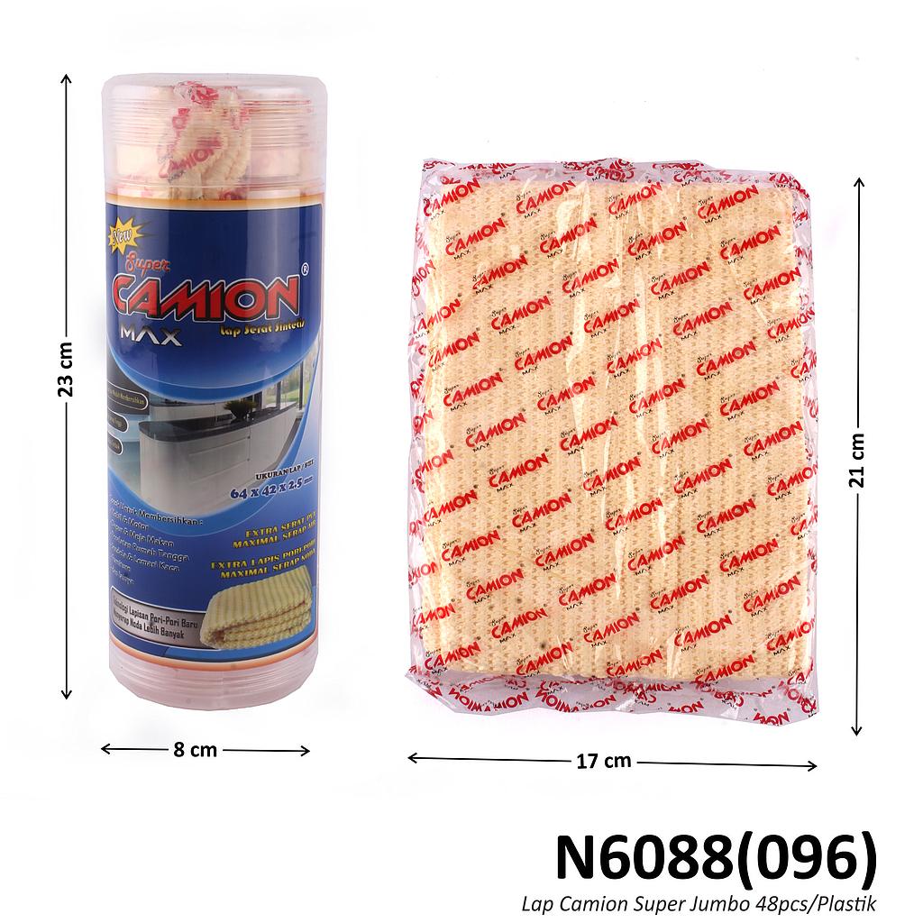 Lap Chamois / Kanebo Tabung Jumbo 64x43 cm Super Camion Max 1 Kantong 48 Pcs Tabung @144