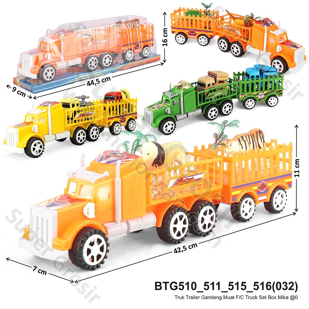 Truk Trailer Gandeng Muat F/C Truck Set Box Mika @0