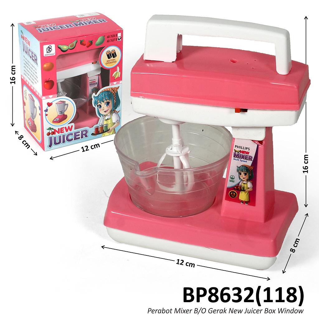 Cooking Set Mixer B/O Gerak New Juicer Box Window @144