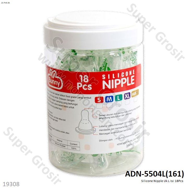 Silicone Nipple Uk.L Isi 18Pcs 