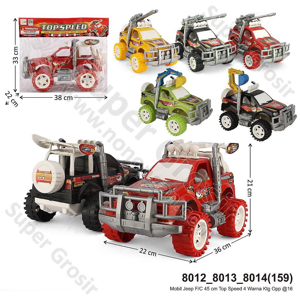 Mobil Jeep F/C 45 cm Top Speed 4 Warna Ktg Opp @16