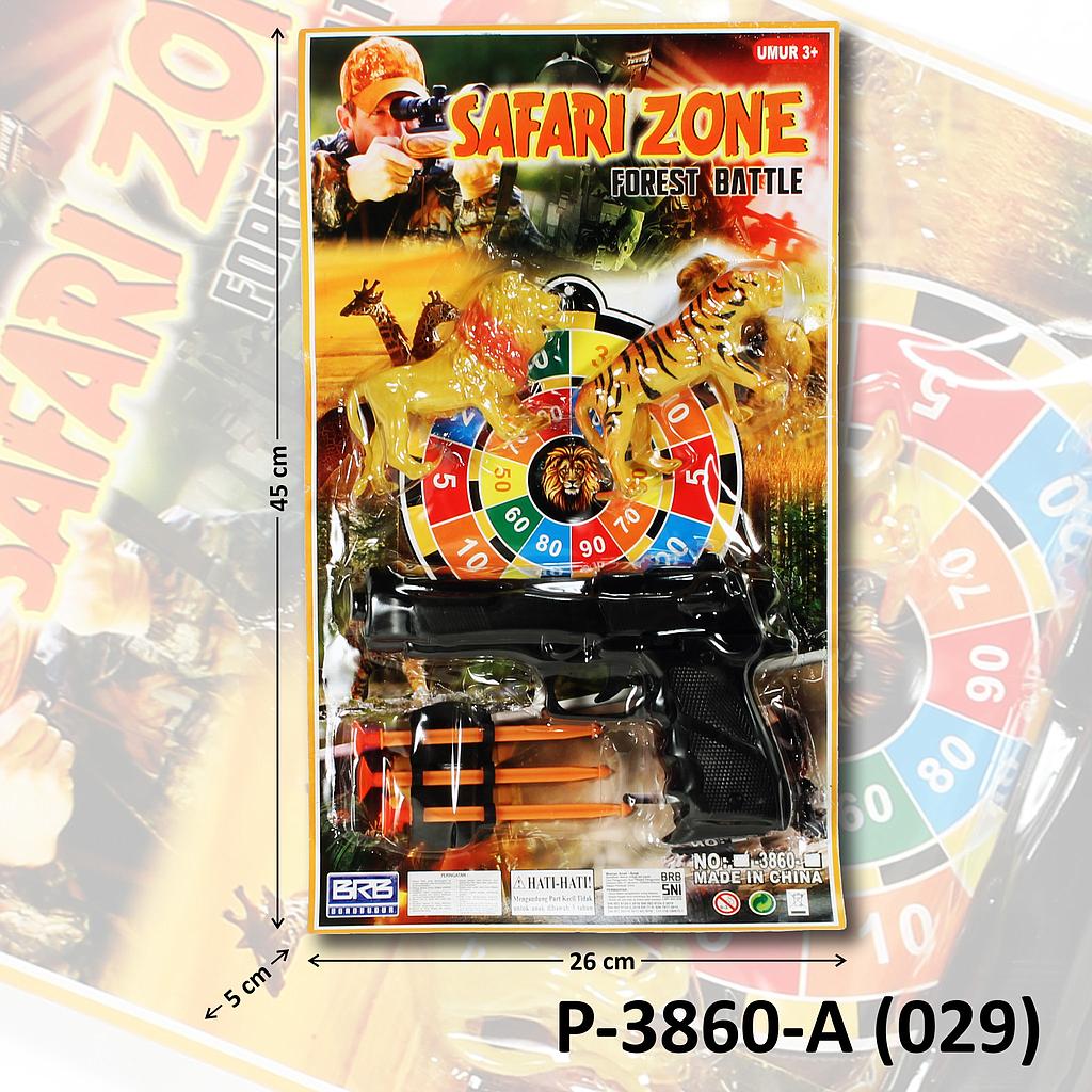 Pistol Peluru Kaca + Animal 2 Pcs Safari Zone Press @100