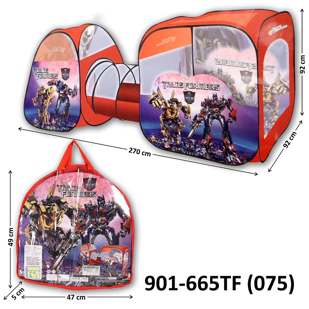 Tenda Double Terowongan Gambar Transformers Tas @18