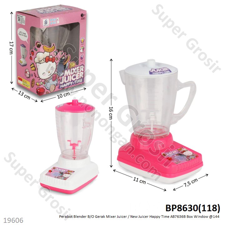 Cooking Set Blender B/O Gerak New Juicer Box Window @144