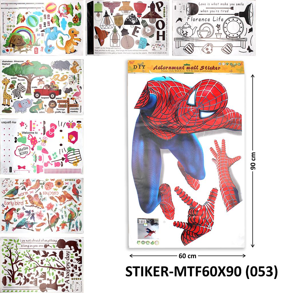 Sticker Transparan Motif Campur 60 Cm x 90 Cm @400