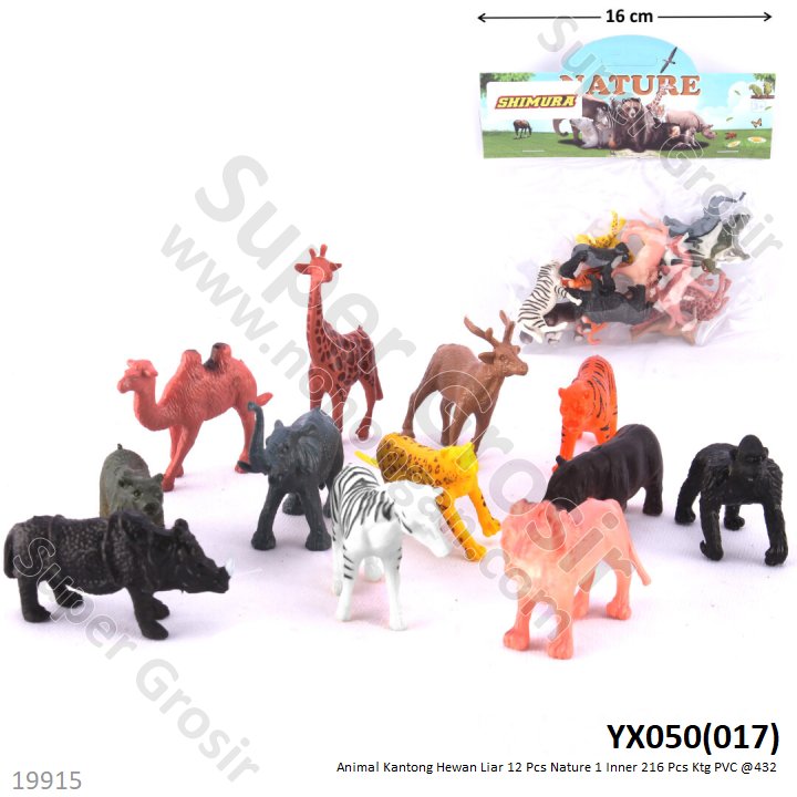 Hewan Liar 12 Pcs Nature 1 Inner 216 Pcs Ktg PVC @432