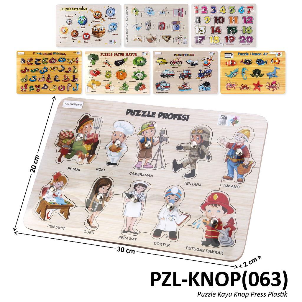 Puzzle Block Kayu Knop 30x20 cm PZ-66 1 Ikat 25 Pcs Ktg Shrink @25
