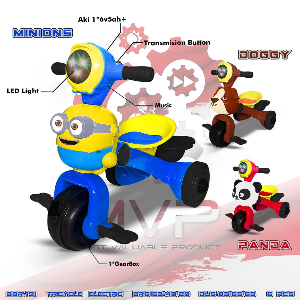 Sepeda Motor Aki Vespa 3 Karakter Box @6