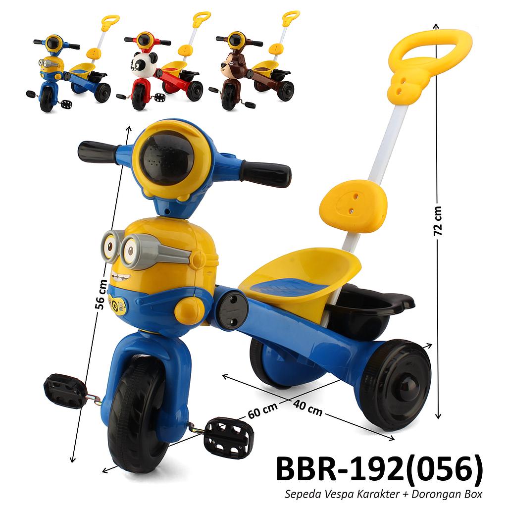 Tunggangan Sepeda Roda 3 Vespa Dorongan 3 Karakter Box @6