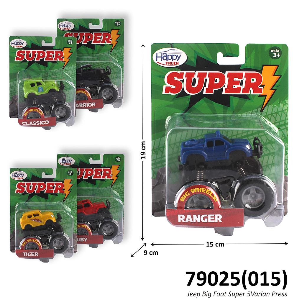 Monster Trucks Jeep Big Foot F/C Happy Truck Super 5 Model Press @12