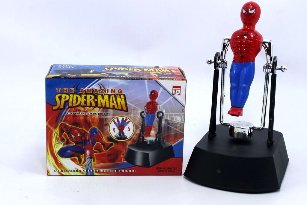 Pajangan Meja Spiderman B/O Salto Box @192