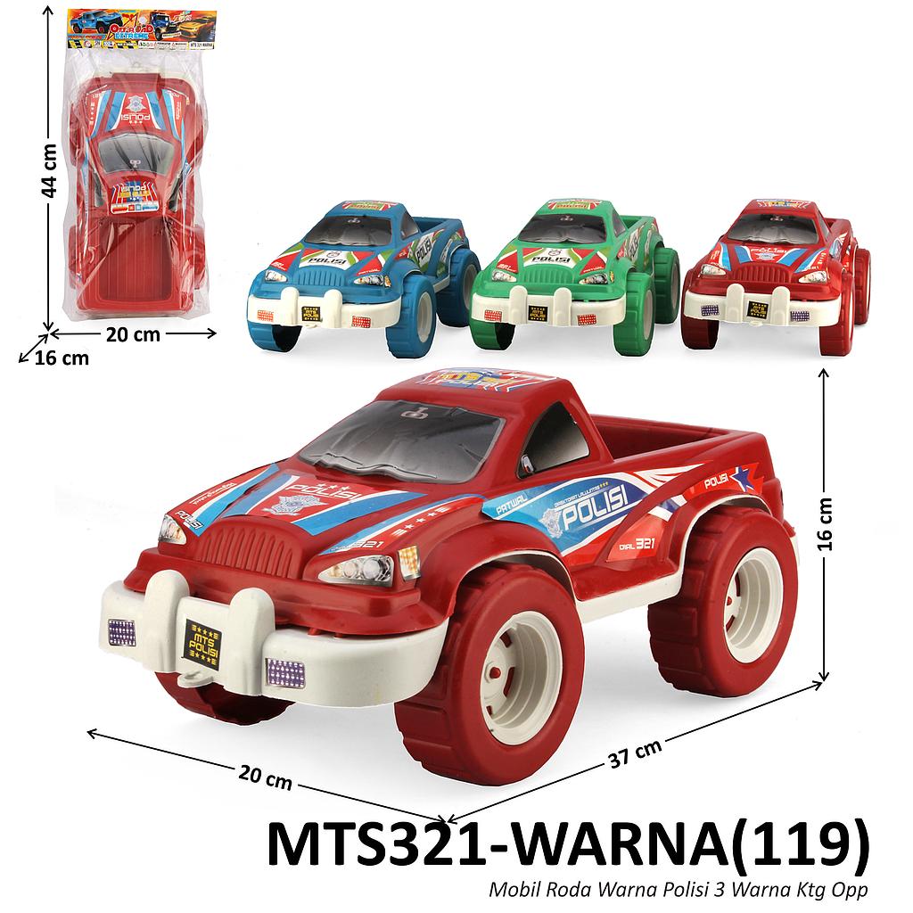 Mobil Jeep Polisi Roda Warna 37cm 3 Warna  Ktg Opp @25