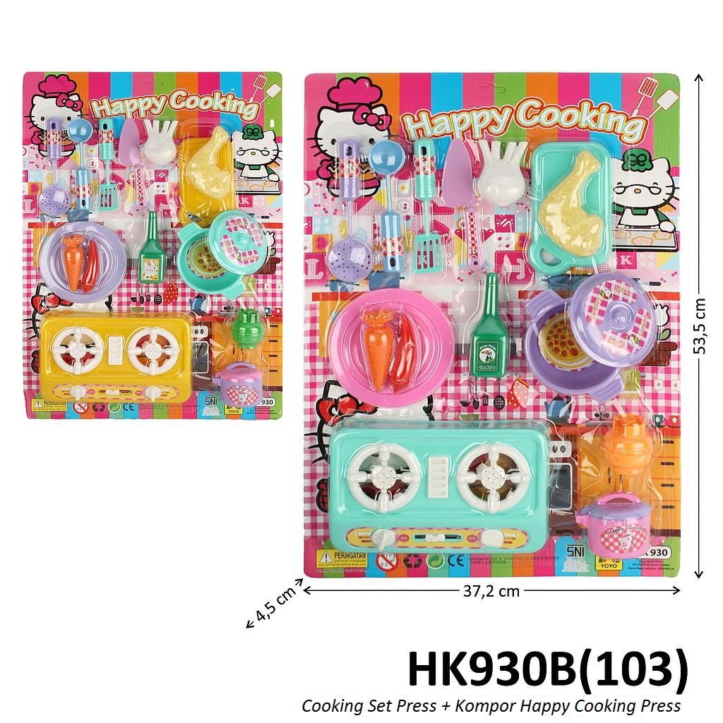 Cooking Set Press + Kompor Happy Cooking Press @36
