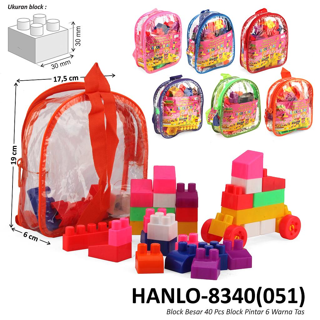 Block 30x30 mm 40 Pcs Block Pintar Block Tas Ransel @144