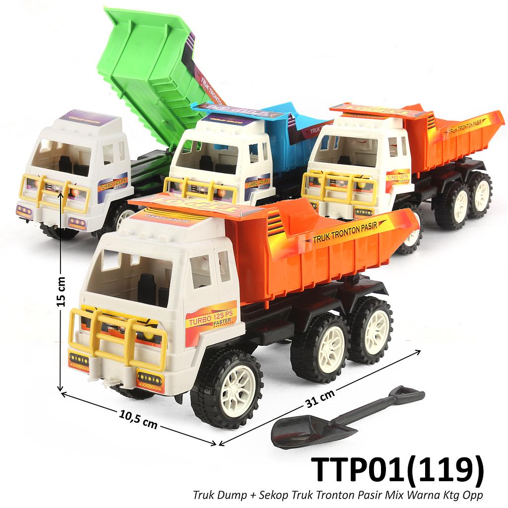 Truk Konstruksi Dump Tronton F/W + Sekop Truk Tronton Pasir Ktg Opp @60