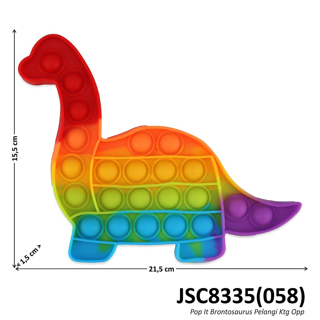 Pop It Brontosaurus Pelangi Ktg Opp @400