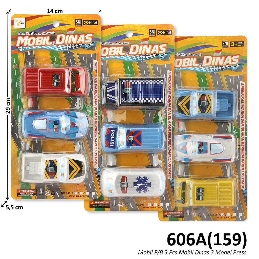 Mobil Set 3 Pcs P/B Mobil Dinas Press @210