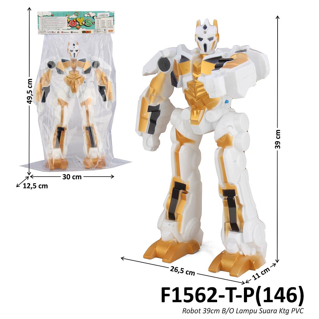 Robot B/O Suara Lampu 39 cm Ktg PVC @36