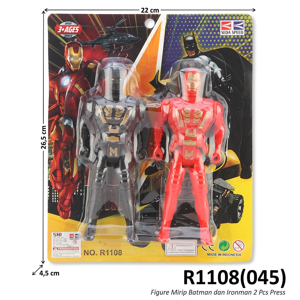 Action Figure Batman dan Ironman Press @192