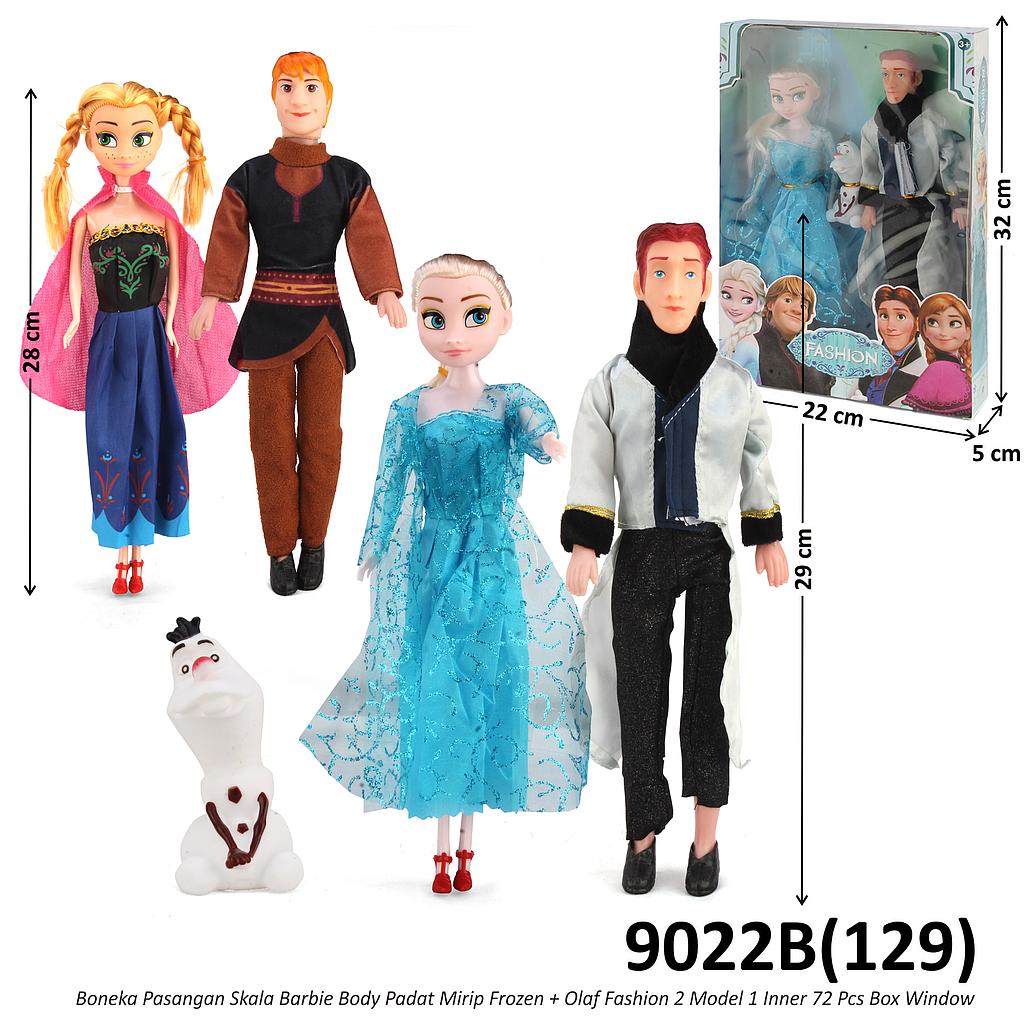 Boneka Barbie Frozen Pasangan Elsa / Anna Fashion 2 Model 1 Inner 72 Pcs Box Window @144