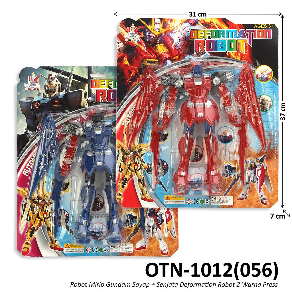 Robot Gundam Bersayap Set Senjata Deformation Robot 2 Warna Press @84