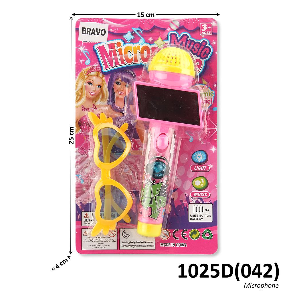 Microphone B/O Lampu Musik + Kacamata Music Microphone 1 Inner 108 Pcs Press @216