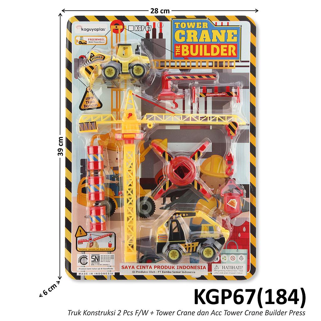 Truk Konstruksi Set 2 Pcs + Acc Tower Crane F/W Builder Press @36