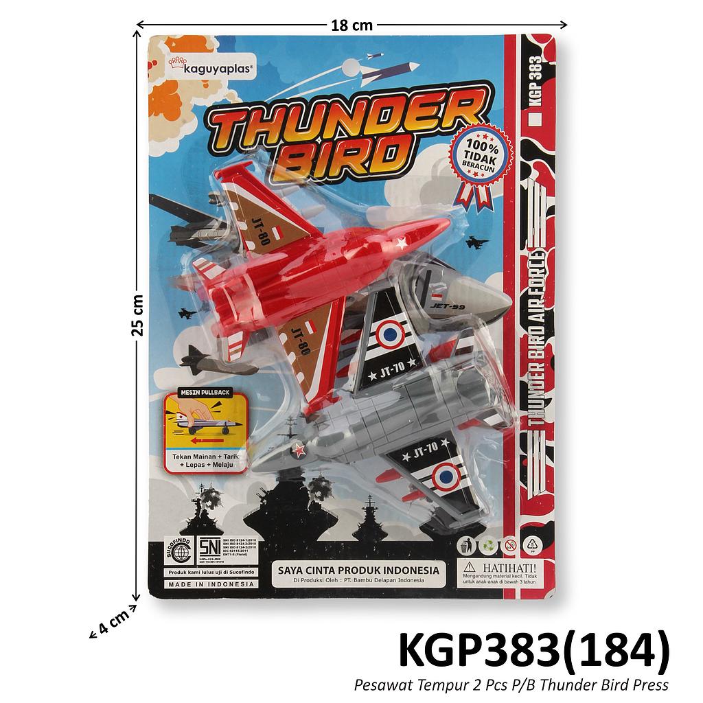 Pesawat Tempur 2 Pcs P/B Thunder Bird Press @120
