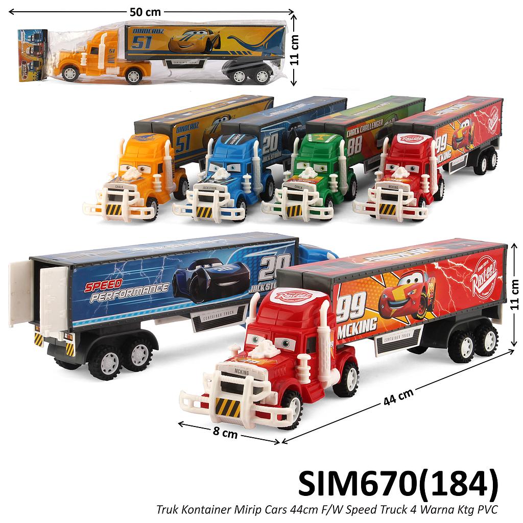 Truk Kontainer Mack The Truck The Cars 44 cm F/W Speed Truck Ktg PVC @66