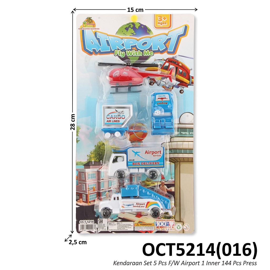 Kendaraan Set 5 Pcs F/W Airport 1 Inner 144 Pcs Press @288