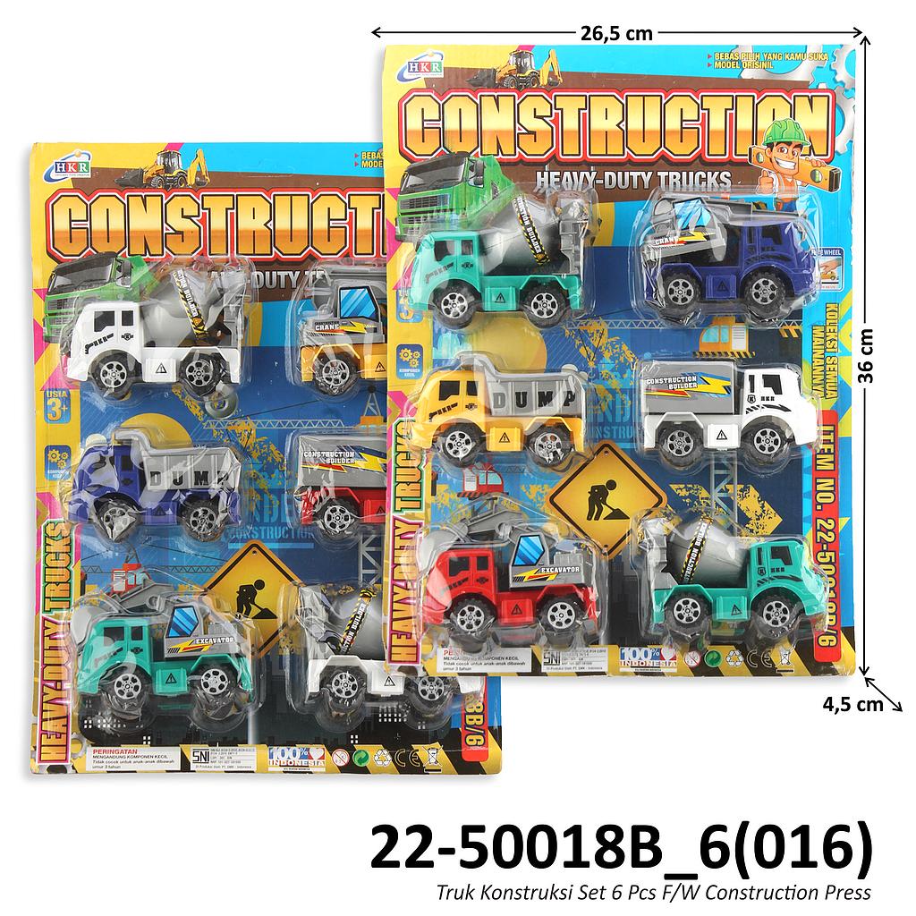 Truk Konstruksi 6 Pcs F/W 2 Varian Construction Press @72
