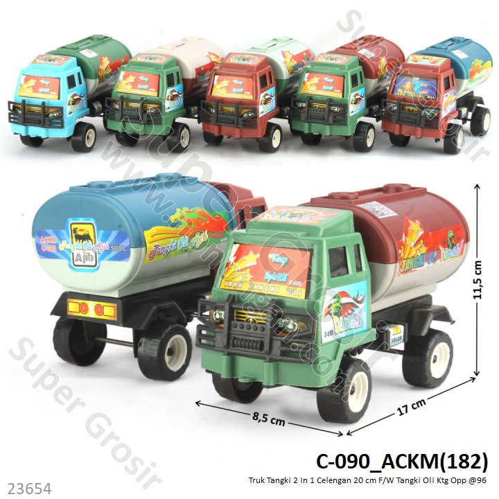 Truk Tangki 20 cm F/W 2 In 1 Celengan Tangki Oli Ktg Opp @96