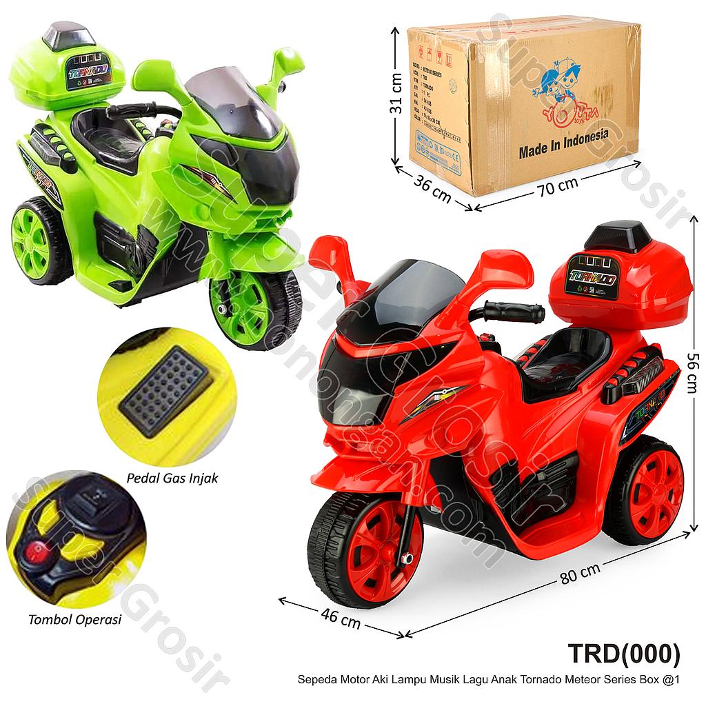 Sepeda Motor Aki Musik Lagu Anak Lampu Tornado Meteor Series Box @1