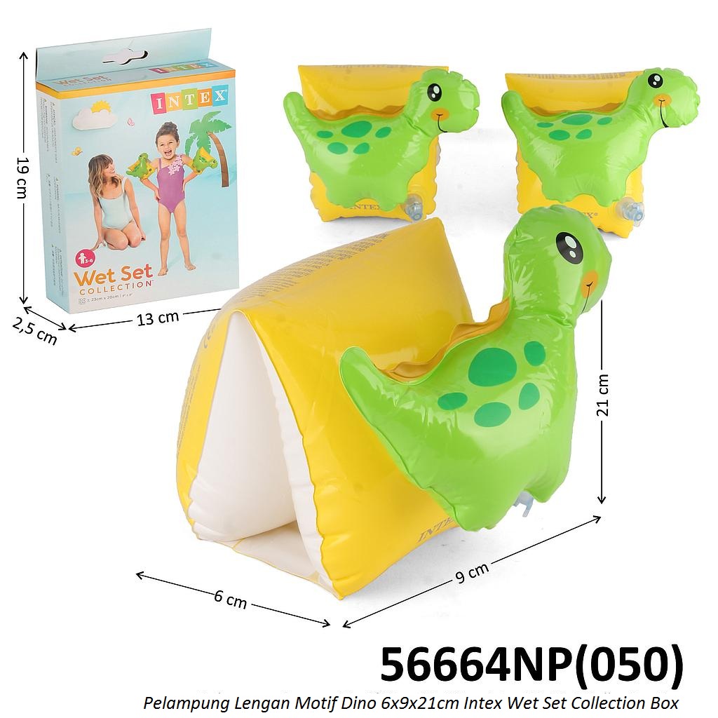 Pelampung Lengan Anak Dino Intex 6x9x21 cm Wet Set Collection Box @36