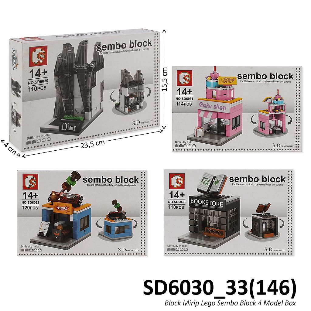 Block Mirip Lego Sembo Block 4 Model Box @88