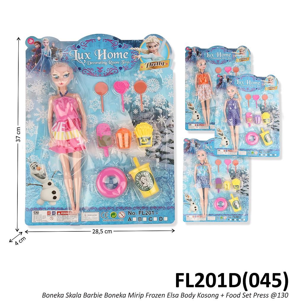 Boneka Barbie Frozen Elsa + Food Set Lux Home Press @130